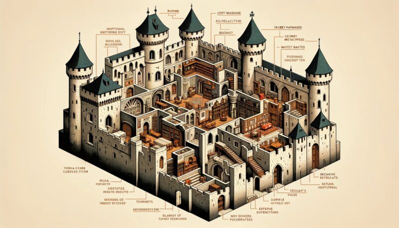 中世ヨーロッパの城の構造と防衛戦略：隠された通路と秘密の部屋 | ファンタジーなブログ