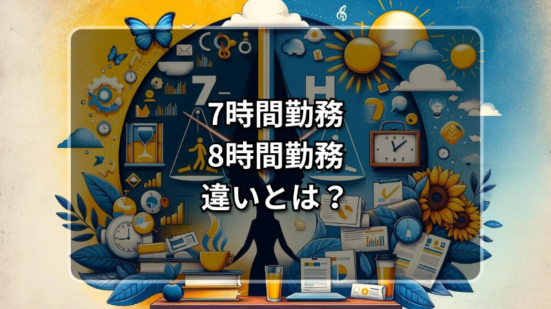 7時間勤務 8時間勤務 違い