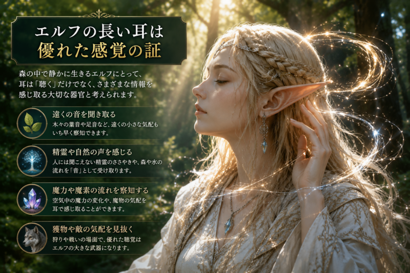 エルフの耳は優れた感覚
