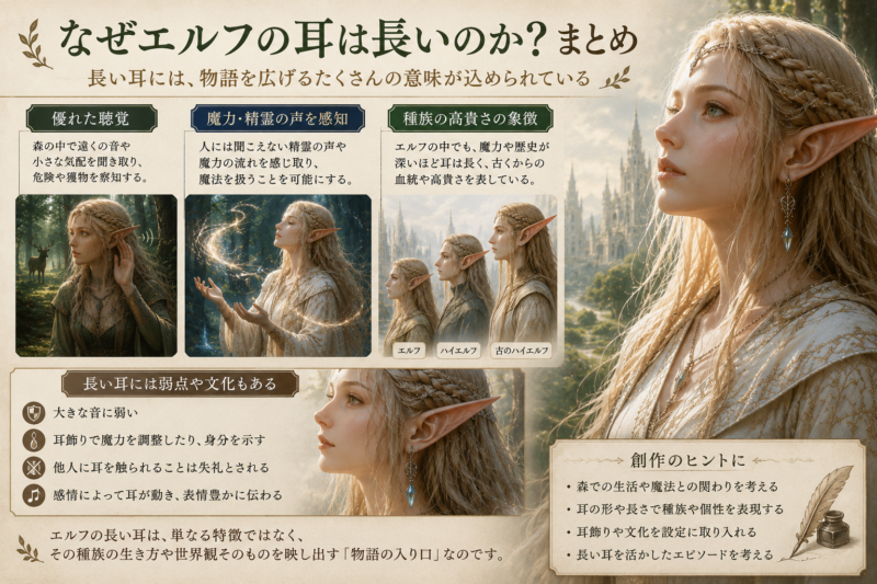 なぜエルフの耳は長いのか？まとめ